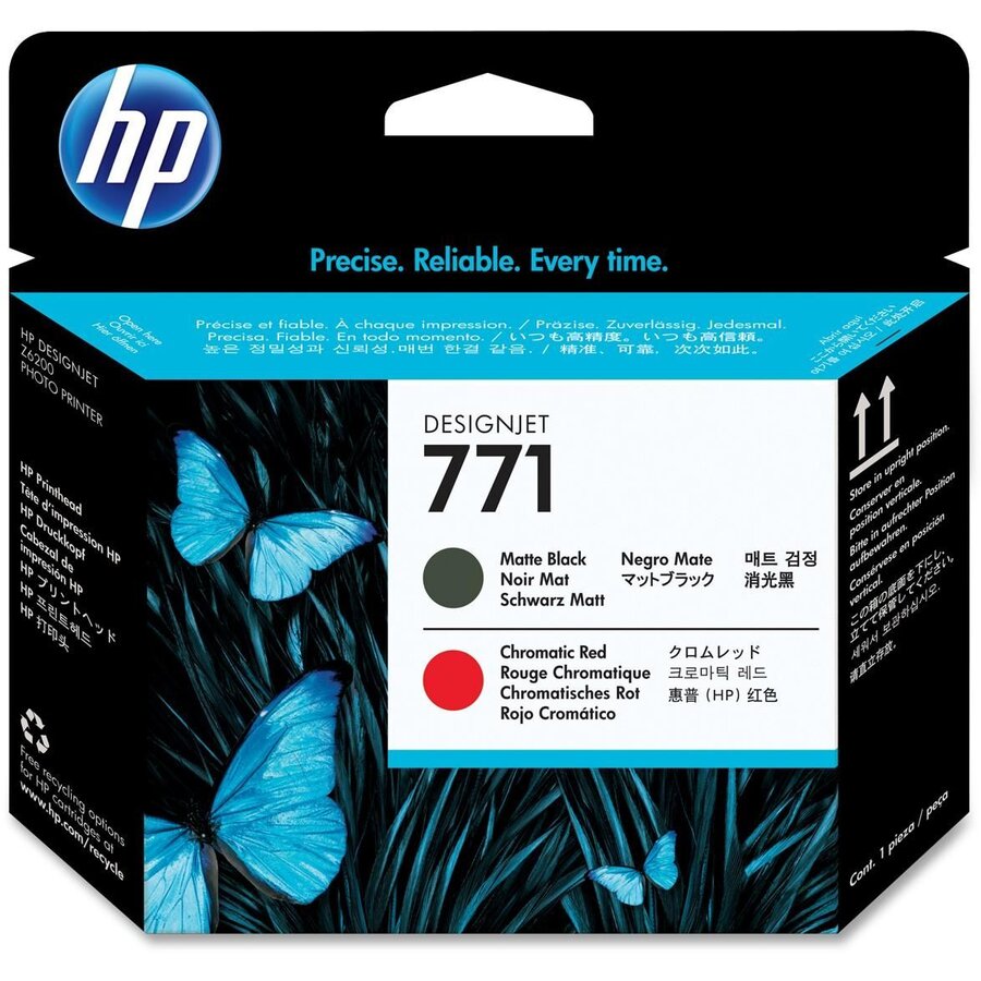 CAP IMPRIMARE MATTE BLACK & CHROMATIC RED NR.771 CE017A ORIGINAL HP DESIGNJET Z6200