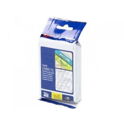 BANDA LAMINATA WHITE ON CLEAR TZE135 ORIGINAL BROTHER P-TOUCH D600VP