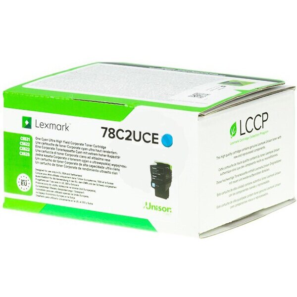 Toner LEXMARK 78C2UCE Contract, cyan