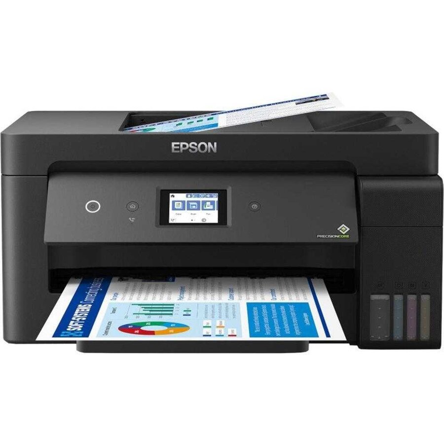 Imprimanta Multifunctionala Epson EcoTank L14150, InkJet, Color, Format A3, Duplex, Fax, Retea, WiFi