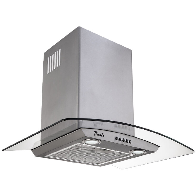 Hota tip Cupola Tornado Eva 1200 (60) LED, 1 motor Turbo, latime 60 cm, 3 viteze, absorbtie 1200 m3/ora, filtru anti-grasimi aluminiu 5 straturi, Inox