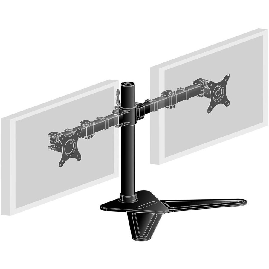 DUAL DESKTOP ARM STAND/10-30IN 100X100 HAS 10KG