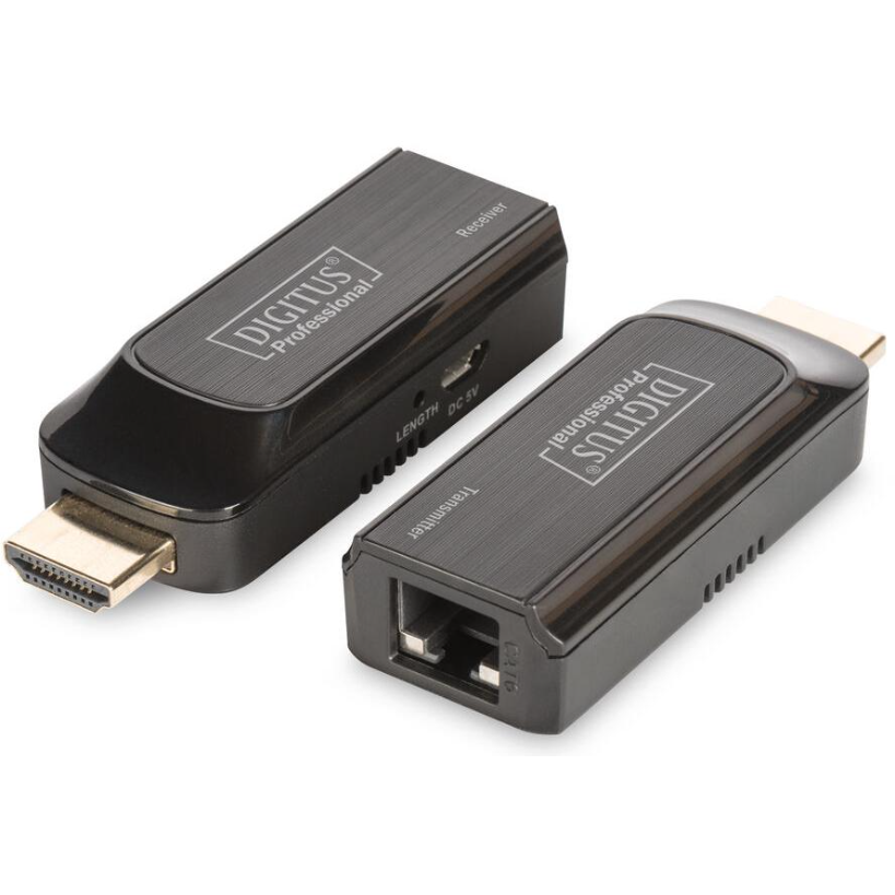 Adaptor Assmann Mini Extender HDMI up to 50m Cat.6/7, 1080p 60Hz FHD, HDCP 1.2, audio (SET)