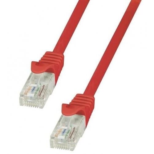 Cablu UTP, Logilink, Patchcord ,CAT 5, 3m, Rosu