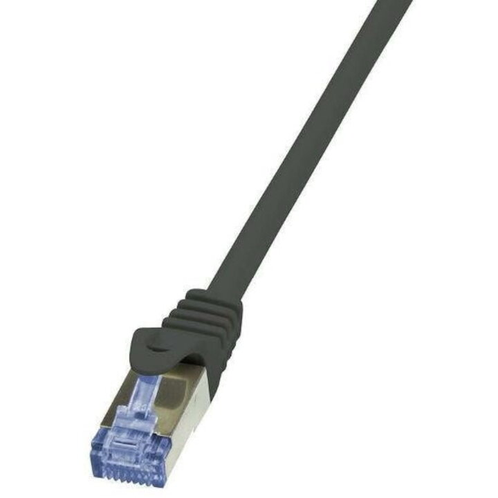 Cablu de retea , LogiLink , Home U/UTP EconLine Cat.6A 10GE , 1.5m , negru