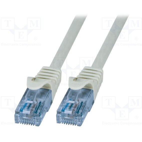 Cablu Patchcord Cat.6A 10GE Home U/UTP EconLine gri 7,50m