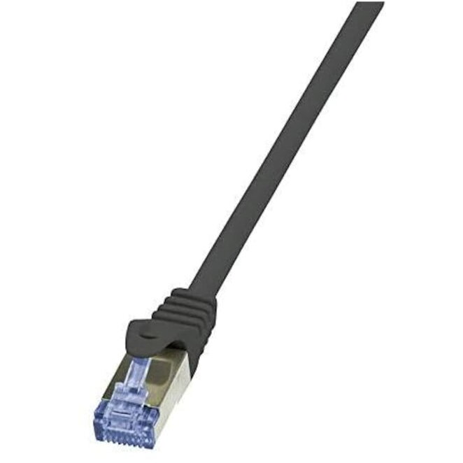 Cablu Patchcord Logilink CQ4073S, S/FTP, Cat6a, 5m, negru