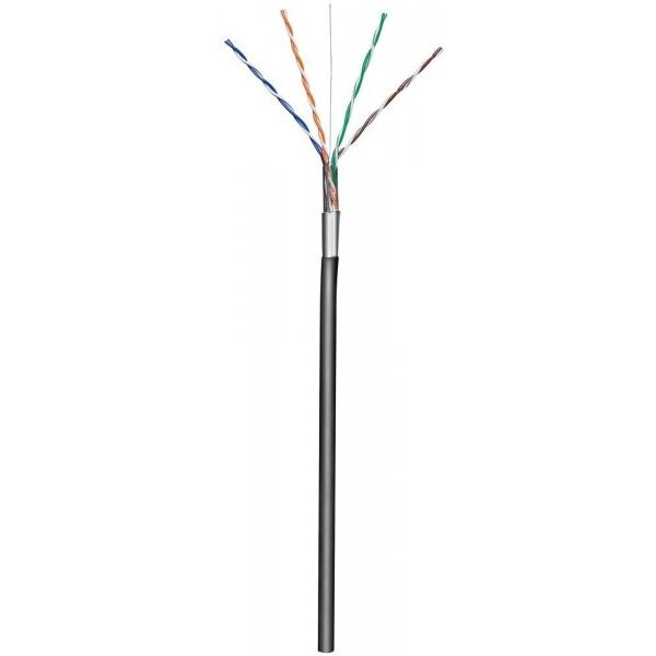 Cablu TECHly F/UTP Hank Cat.5E CCA 305m Solid Exterior Negru ITP8-RIS-0305LO