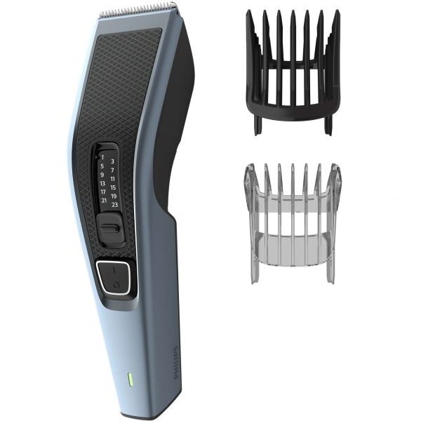 Aparat de tuns Philips HC3530/15, pieptene ajustabil, 0.5-23mm, 13 trepte, 75 min, Negru/Gri