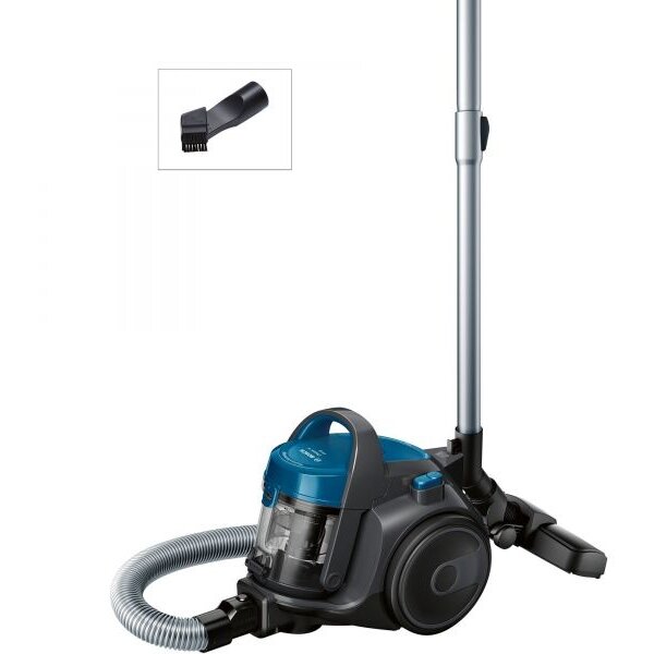 Aspirator fara sac Bosch BGS05A220, 700 W, 1.5 l, 3 A, Filtru igienic PureAir, Negru/Albastru