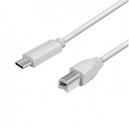 LOGILINK CU0160 LOGILINK - Cablu de conectare USB 2.0, USB-C tata la USB-B tata, 1m