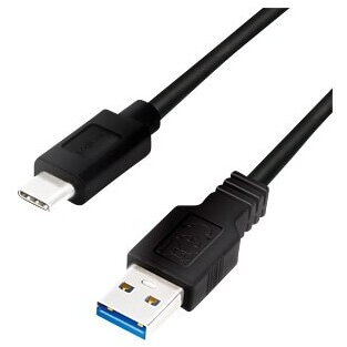 LOGILINK CU0168 - Cablu USB 3.2 Gen1x1, USB-A tata la USB-C tata, negru, 1 m
