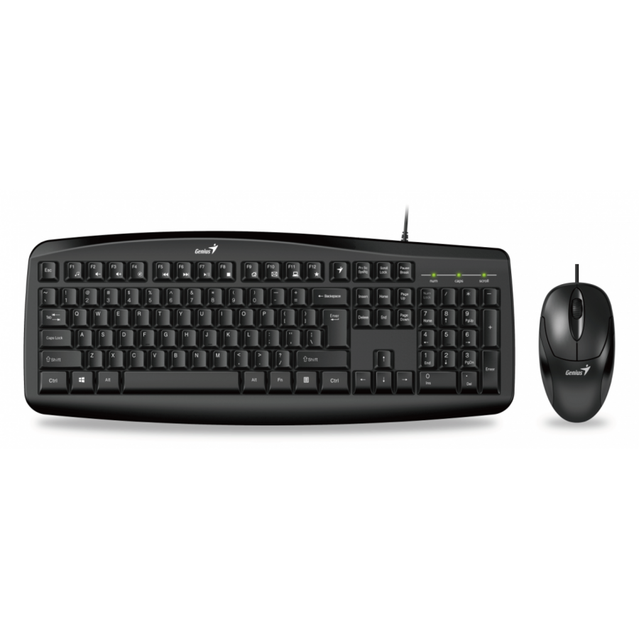 Kit Tastatura si Mouse Genius KM-200 (Negru)