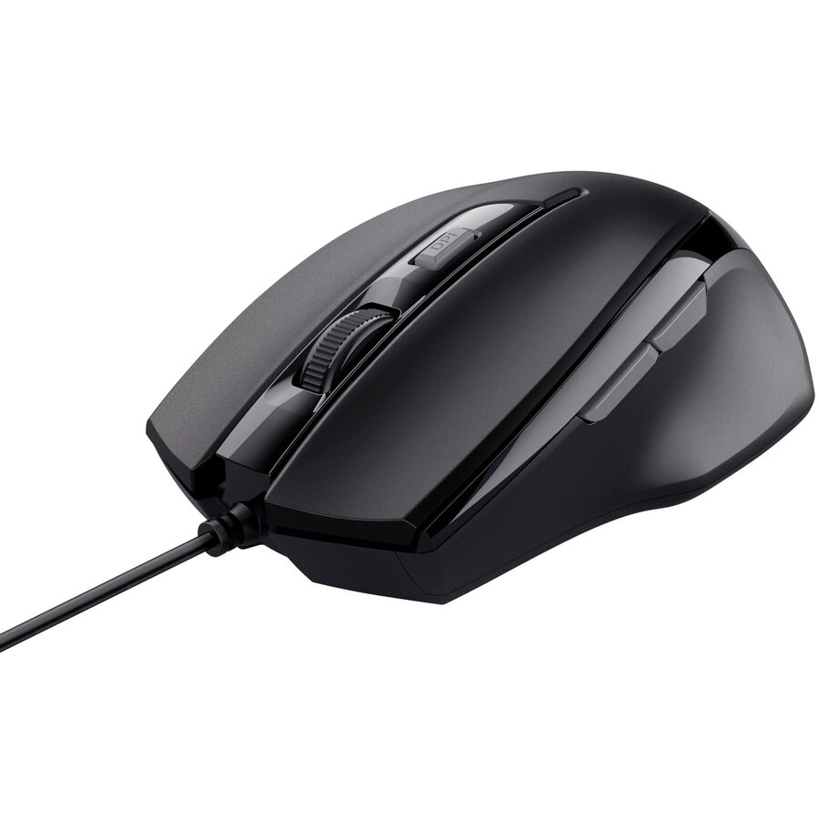 Mouse Optic Trust Voca Comfort, 2400 Dpi (Negru)