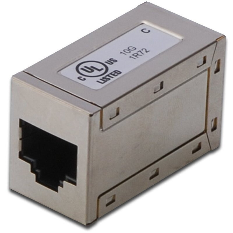 Cuplaj modular CAT6A, complet ecranat RJ45 la RJ45