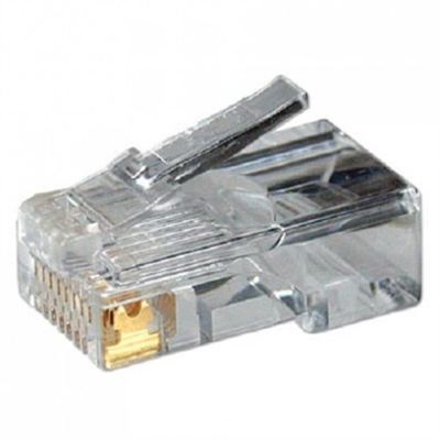 Mufa modulara RJ45 (8P8C) universala, CAT 5e, neecranata, AWG 26-24, 100 bucati
