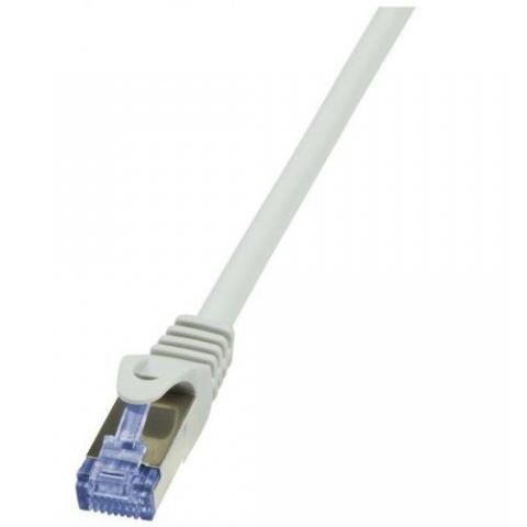 Patchcord Cat.6A 10G S/FTP PIMF PrimeLine 1,5m grey