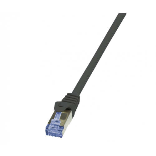 Patch Cord LogiLink LCQ4053S, S/FTP, Cat6a, 2m, Black