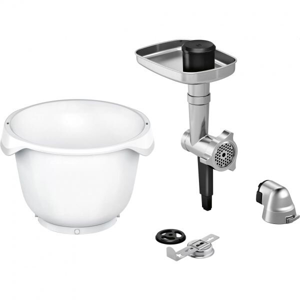 Set de accesorii Lifestyle Bosch Baking Sensation MUZ9BS1, destinat pentru biscuiti si fursecuri, vas 5.5 l, 4 forme pentru biscuiti, pentru gama OptiMUM