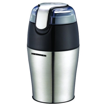 Rasnita electrica Heinner HCG-150SS, capacitate: 50g, putere: 150W, carcasa din inox, lama din inox,