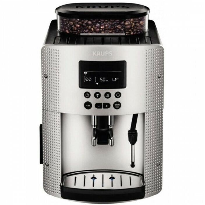 Espressor automat Krups EA815E70 Espresseria Essential, 1450w, 15 Bar, 1.7 L, Argintiu