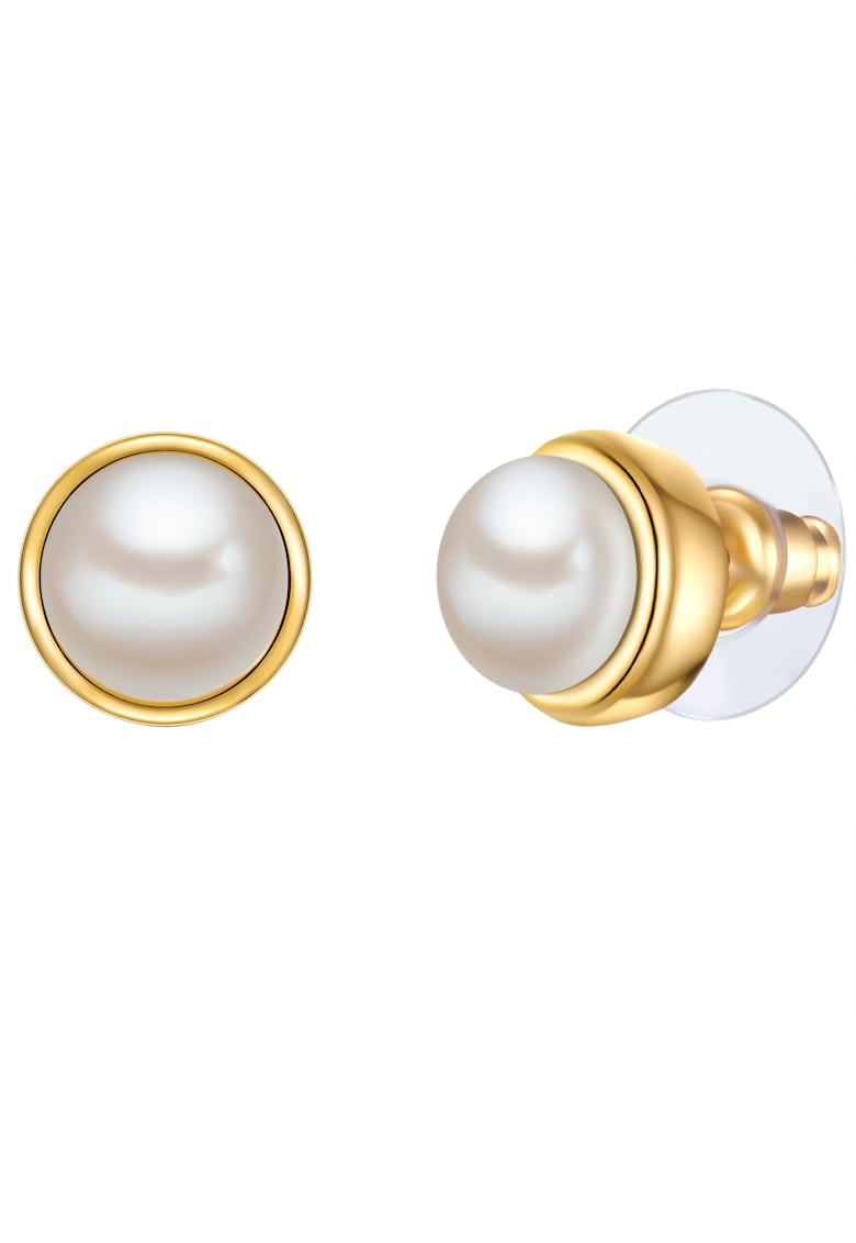 Cercei de aur de 14K filat - cu perle de cultura - Auriu