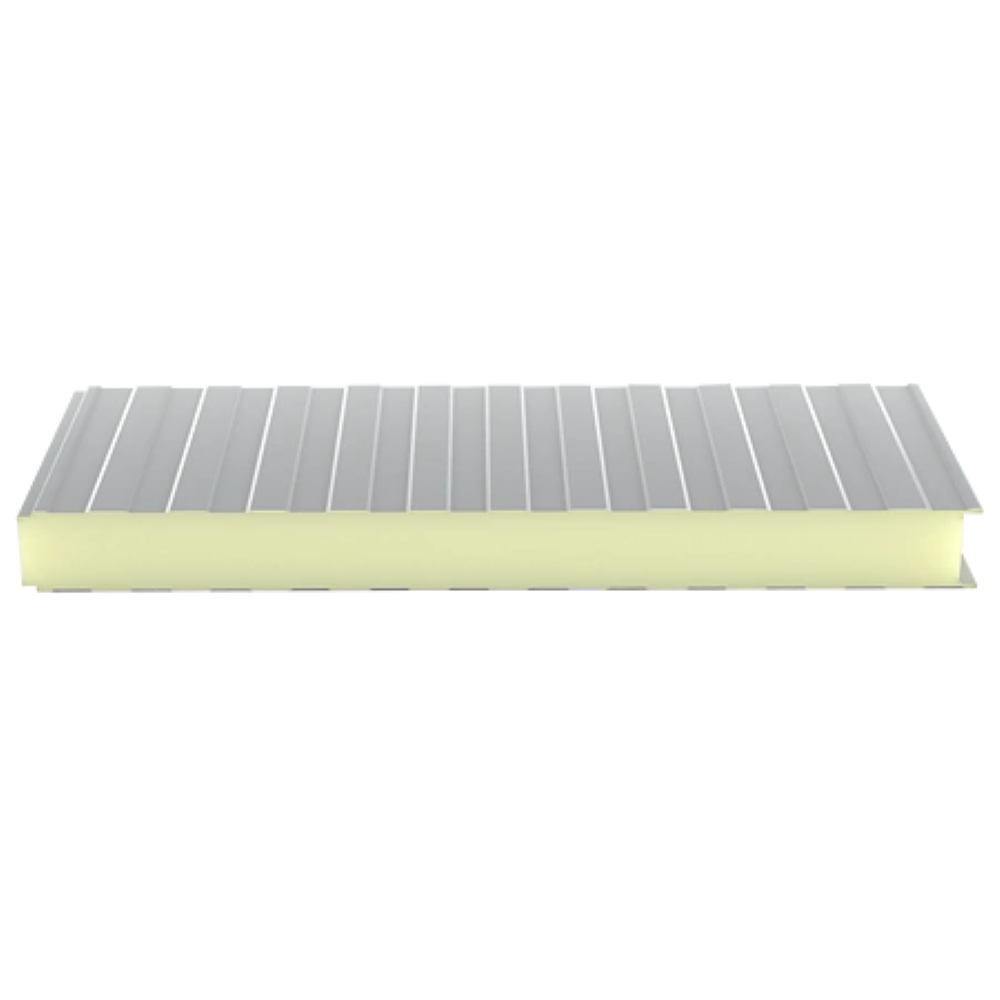 Panou sandwich perete, alb, RAL 9002, grosime 30 mm, dim. 6 x 1 m