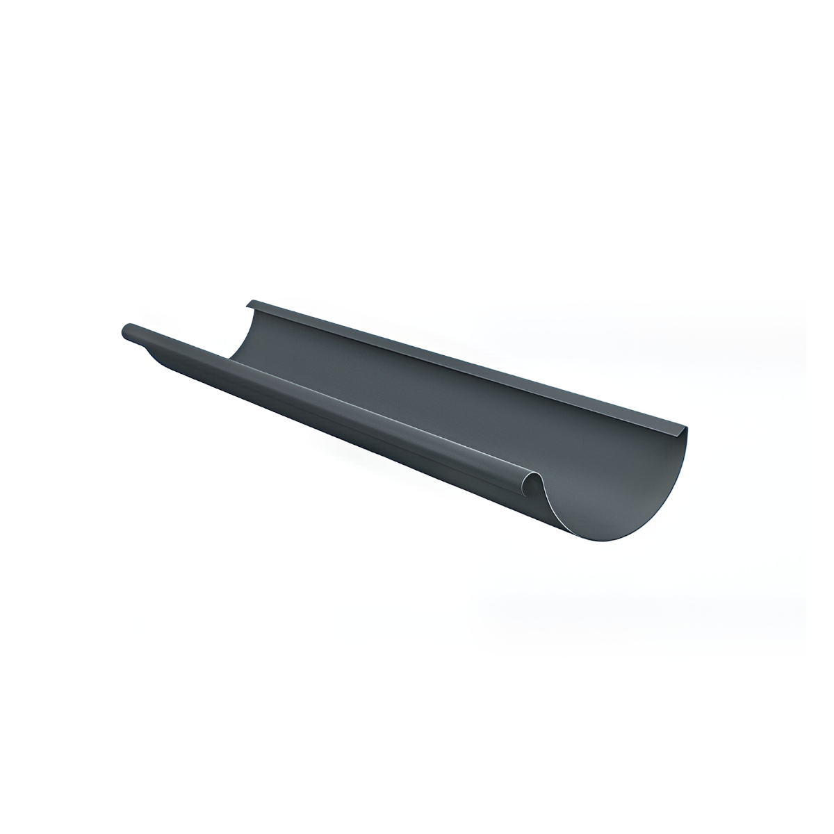 Jgheab metalic 125 mm, gri RAL 7016, L= 4 m