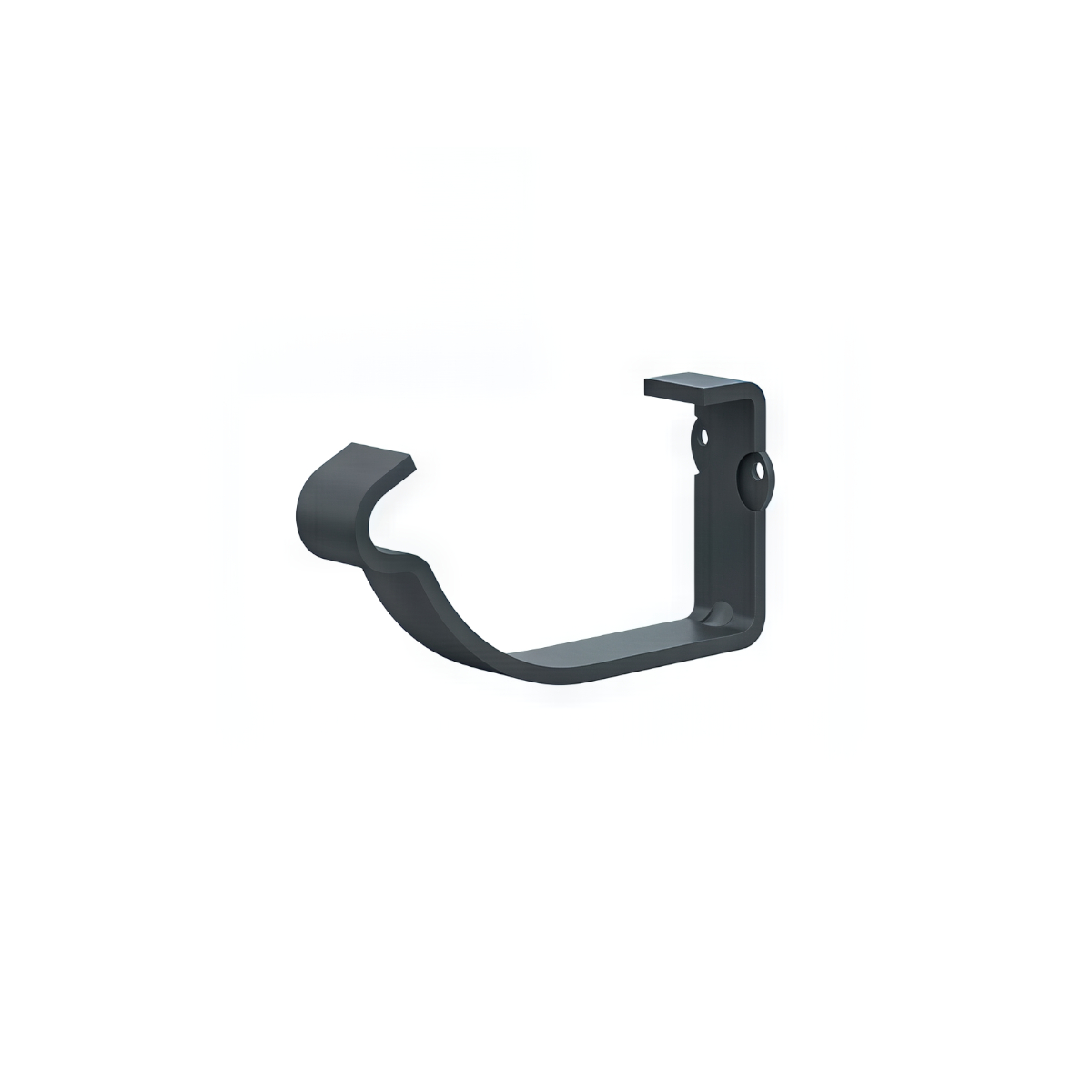 Carlig aplicat jgheab metalic, 125 mm, gri RAL 7016