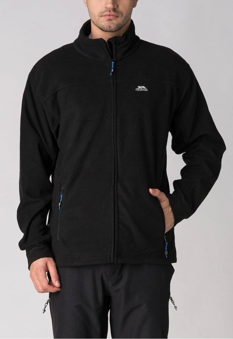 Bluza de trening din fleece cu fermoar Bernal - Negru