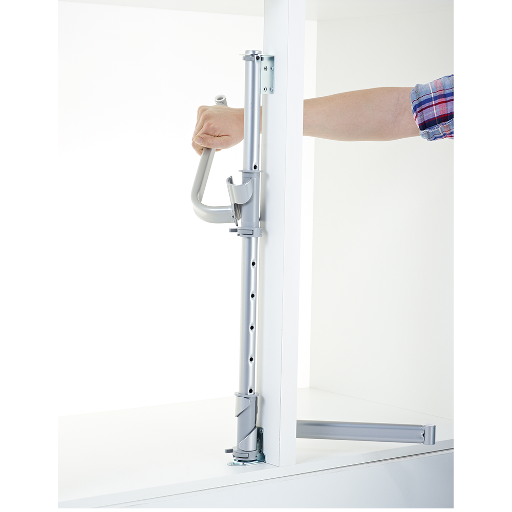 Ax reglabil pentru cosuri LeMans 2 Kesseboehmer, metal, crom, 650 x 800 mm