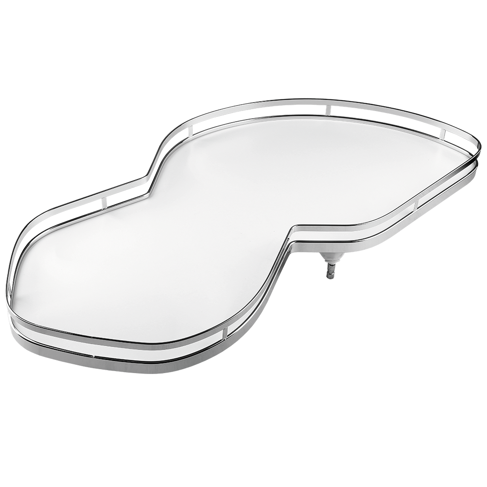 Set cosuri LeMans 2 cu amortizare Arena Style, crom/alb, deschidere stanga, pentru front de 450 mm