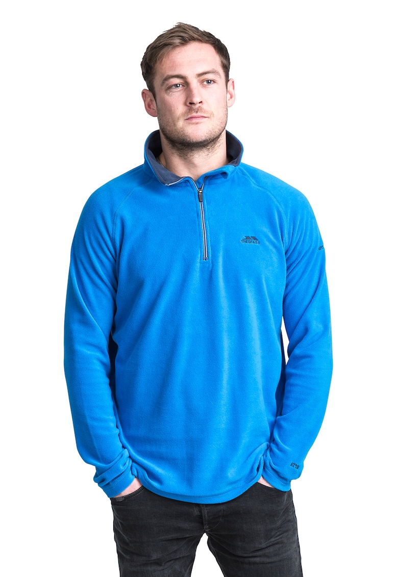 Bluza din material microfleece cu fenta cu fermoar Blackford - Albastru deschis - Albastru -
