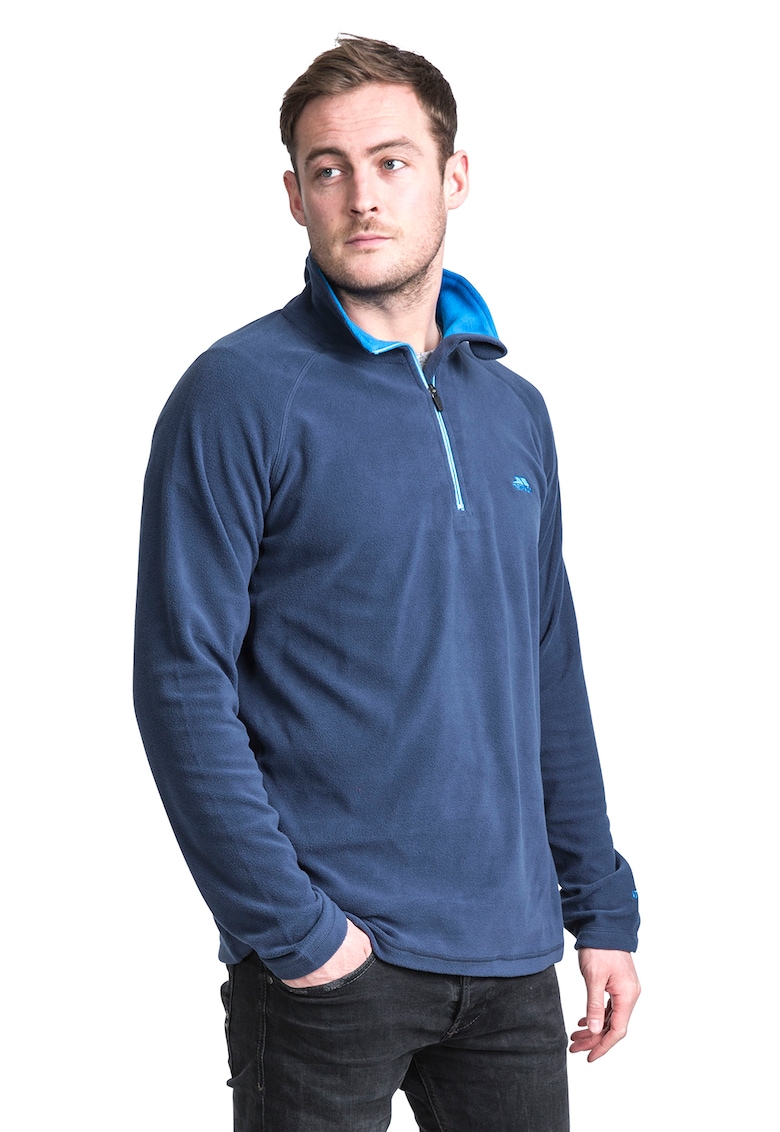 Bluza din material microfleece cu fenta cu fermoar Blackford - Albastru inchis - Bleumarin -