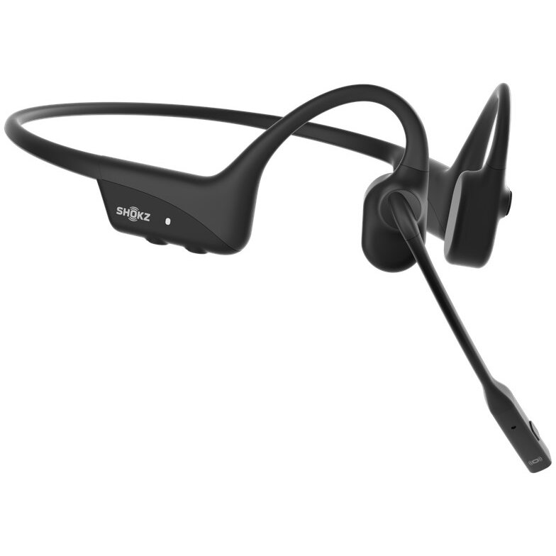 Casti OpenComm2 2025 Upgrade Wireless Bluetooth Bone Conduction Videoconferencing Negru