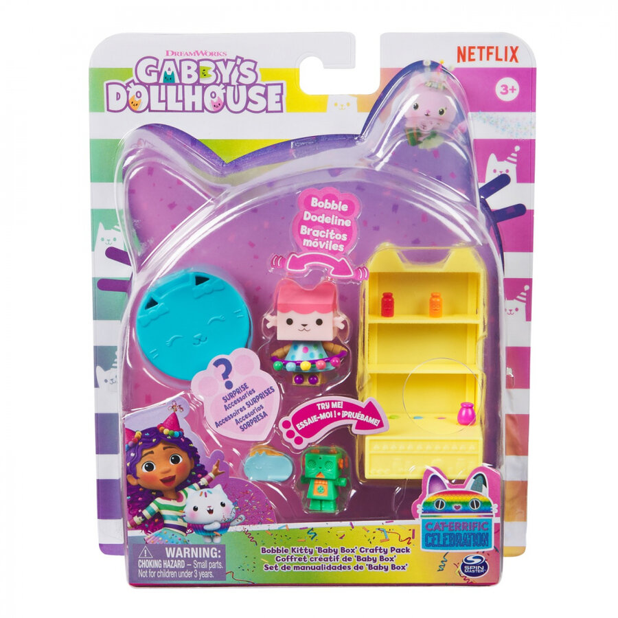 Jucarie Gabbys dollhouse bebe cutiuta si camera mestesugurilor