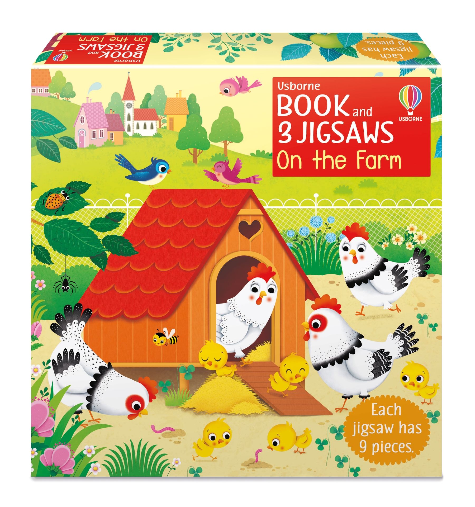 Set 3 Puzzle si Carte - On the Farm Usborne Books
