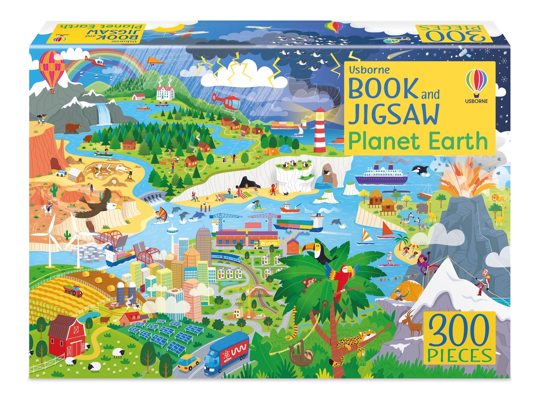 Set Puzzle 300 piese si Carte - Planet Earth Usborne Books