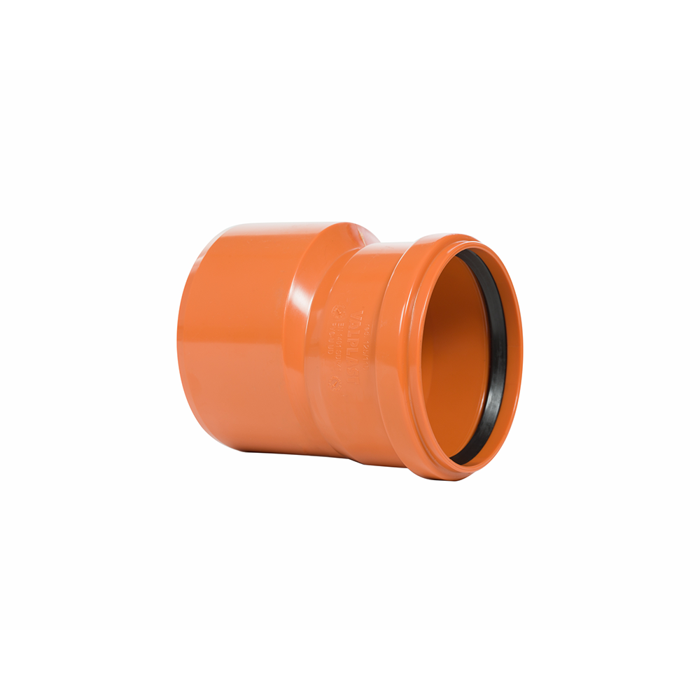 Reductie excentrica PVC canalizare exterioara Valrom, diametru 200 / 110 mm