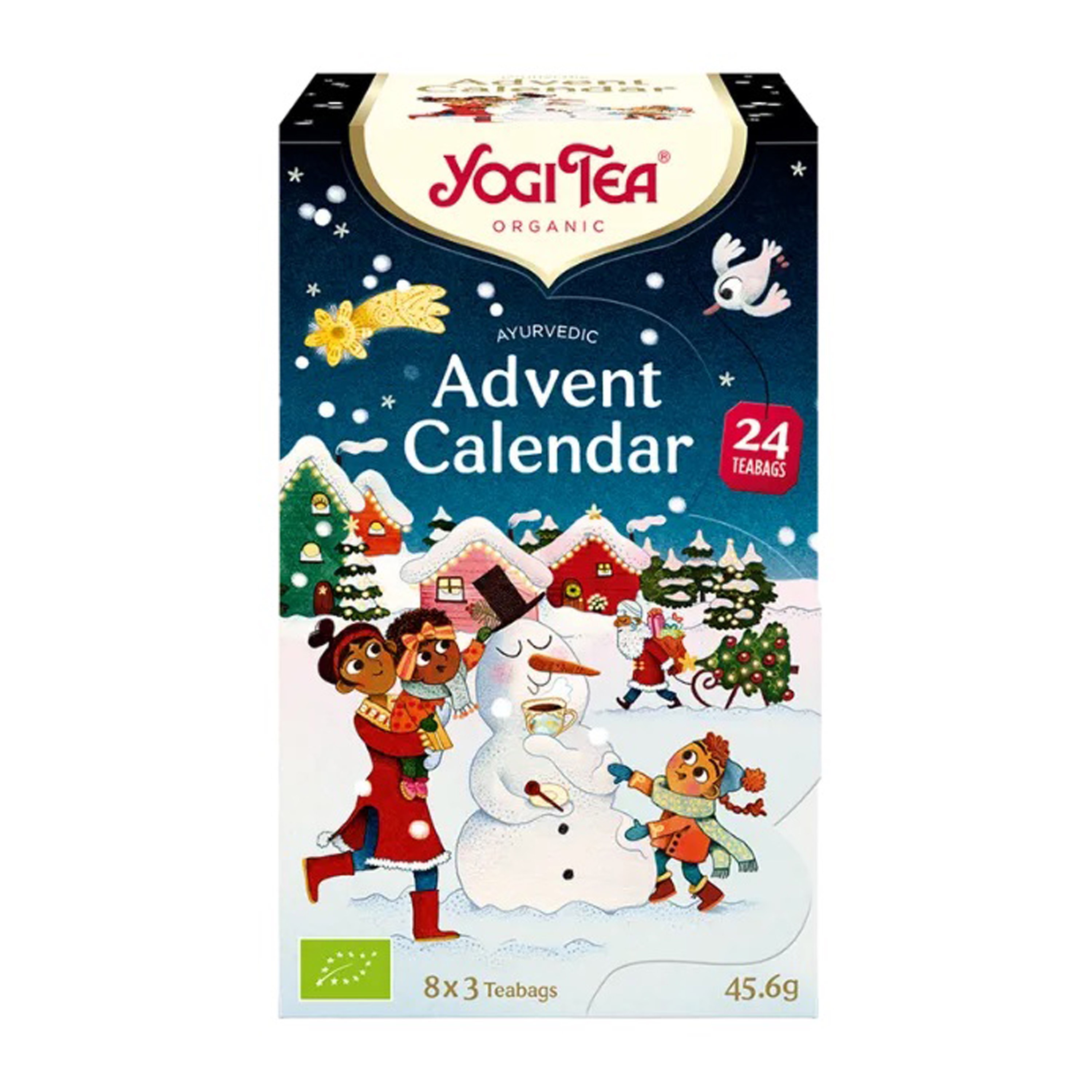 Selectie de ceaiuri bio de Craciun, Calendar Advent, 24 pliculete, 45.6g Yogi Tea