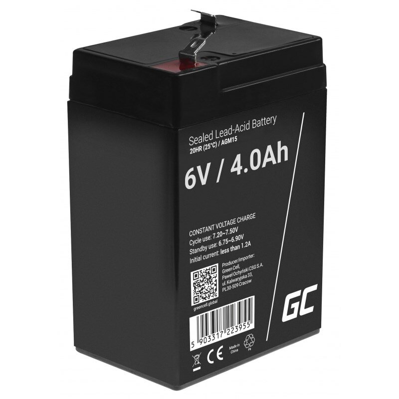 Baterie AGM15 UPS  VRLA 6V  4Ah Negru