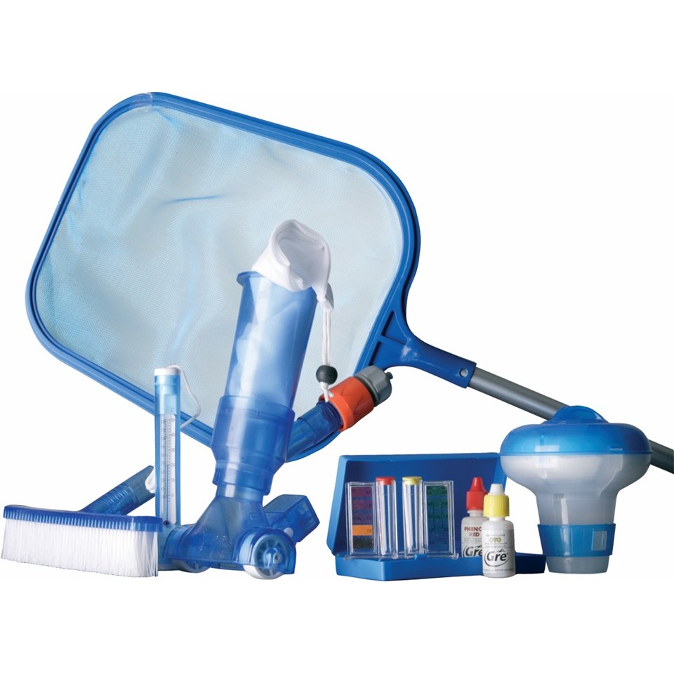 Set pentru curatarea piscinelor cu filtru cu cartus