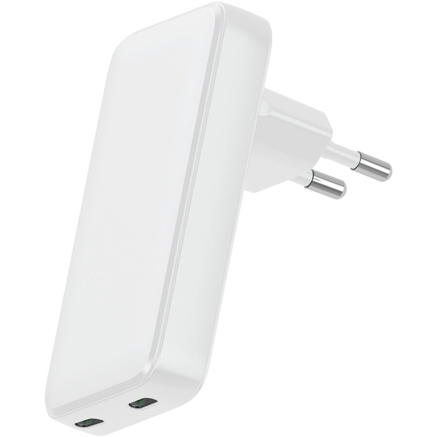Incarcator Slim 45W GaN 2 USB-C EU Alb