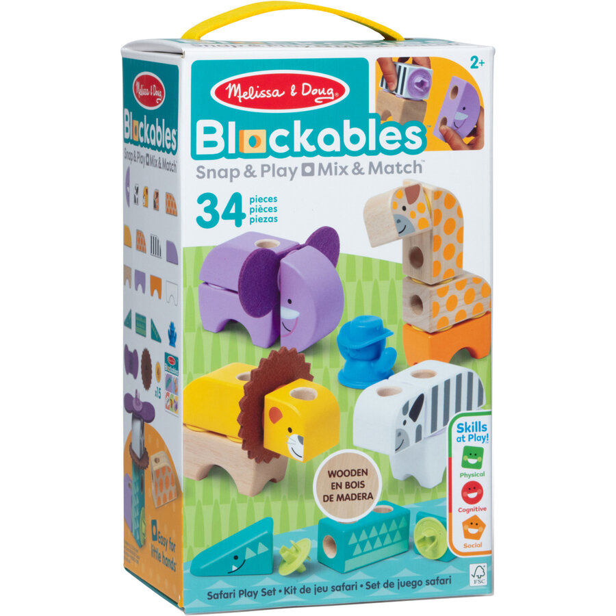 Jucarie Melissa si Doug Blockables Safari