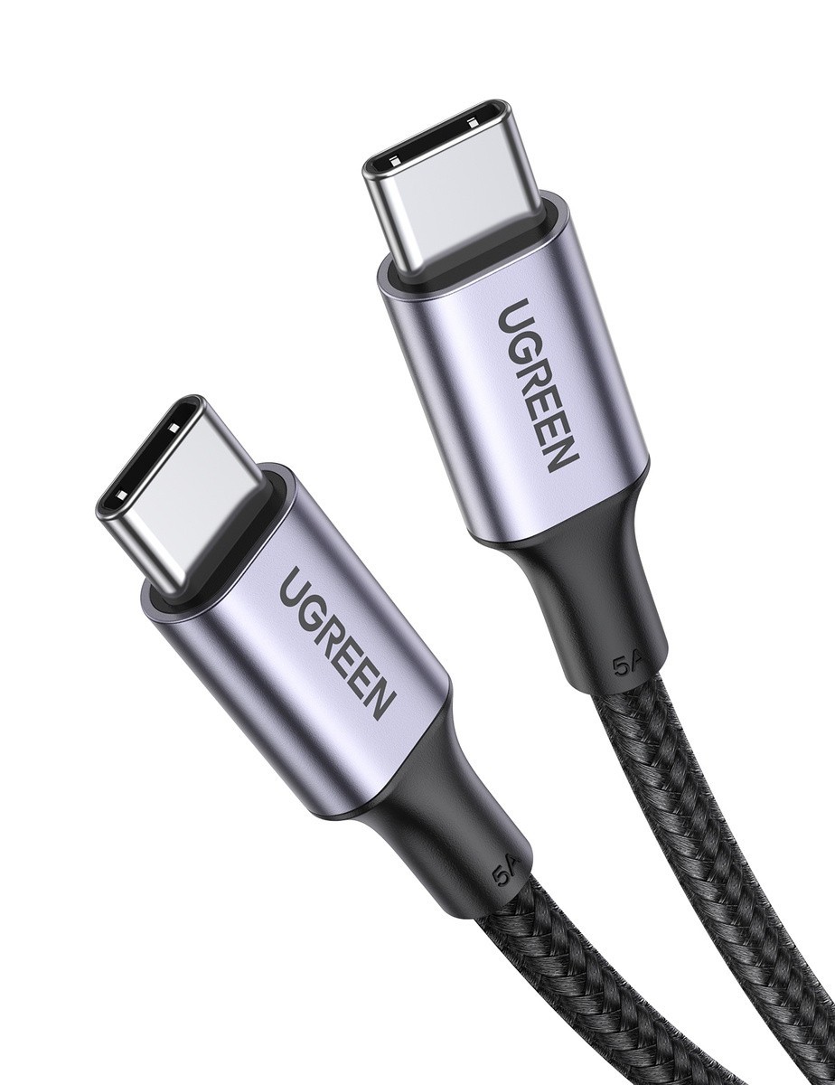 Cablu Ugreen USB Tip C - USB Tip C, 100W Quick Charge 5A 3m gri 90120
