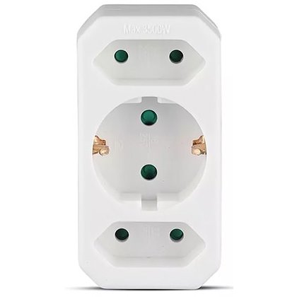 Adaptor 3 prize 1X16A 2x2.5A max 3500W V-TAC SKU-8804