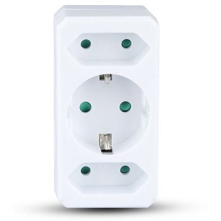 Adaptor 3 prize 2X2.5A si 1X16A max 3680W V-TAC SKU-8784