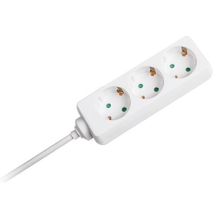 Prelungitor 3 cai 3M(3G1.5MM2) alb V-TAC SKU-8755