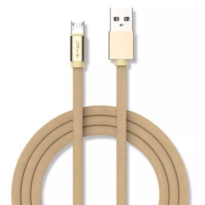 Cablu micro USB 1M ruby editon - auriu V-TAC SKU-8495