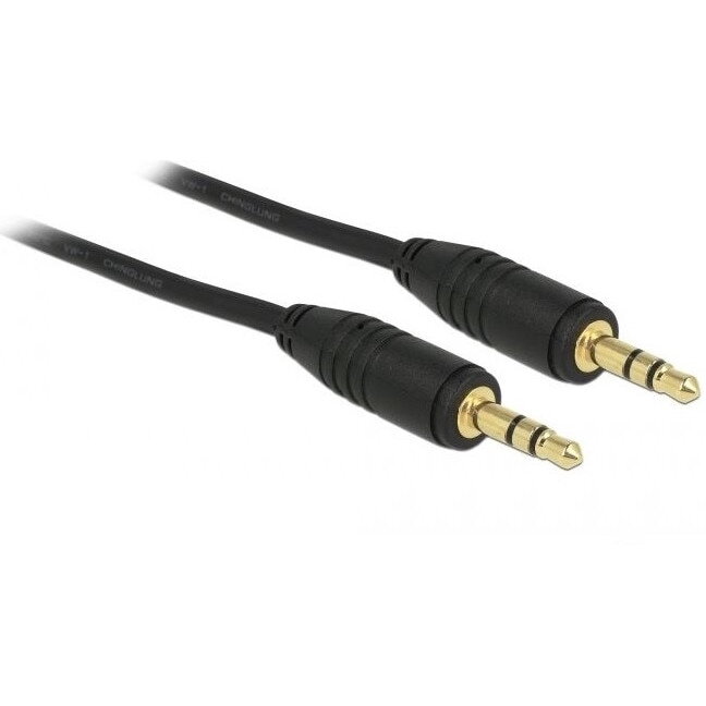 Cablu mufa Jack 3,5 mm, DeLock, 3 m, Negru